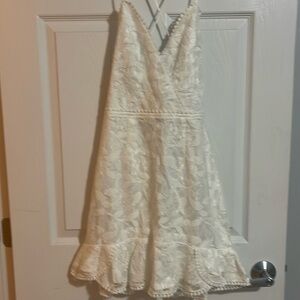 White Hello Molly minidress